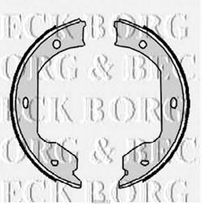 BORG & BECK bbs6332 -  Комплект тормозных колодок, стояночная тормозная система